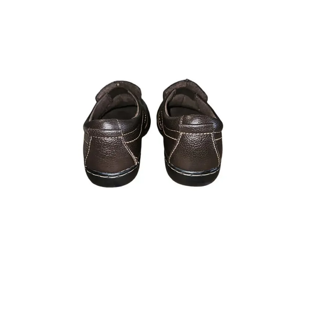 Clarks Women's‎ Brown leather Loafers Sz 7.5